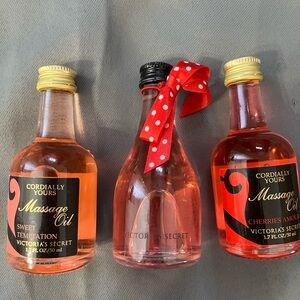 Victoria's Secret Massage Oil Trio - Pink and Red